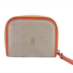 HUNTING WORLD Coin case Gray x brown Women Authentic secondhand